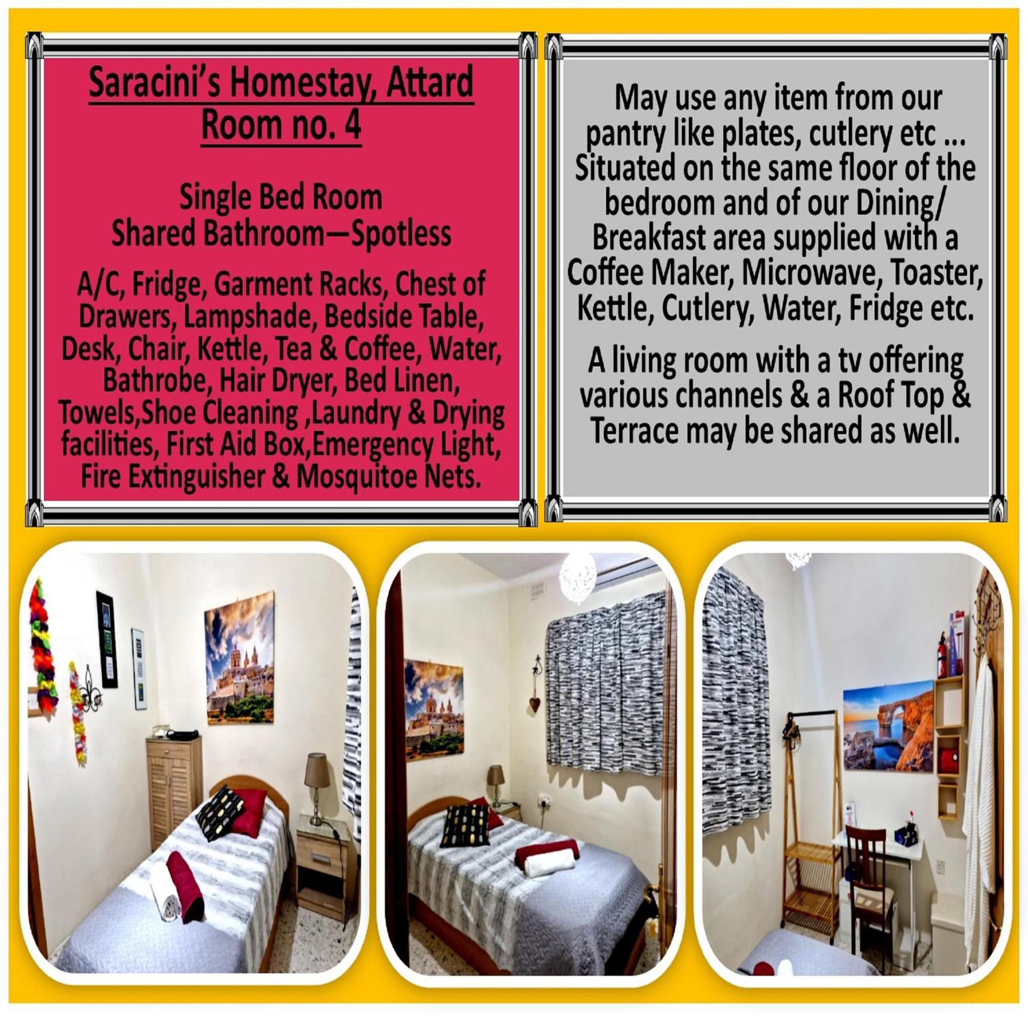 Saracini'S Homestay Attard Exterior photo